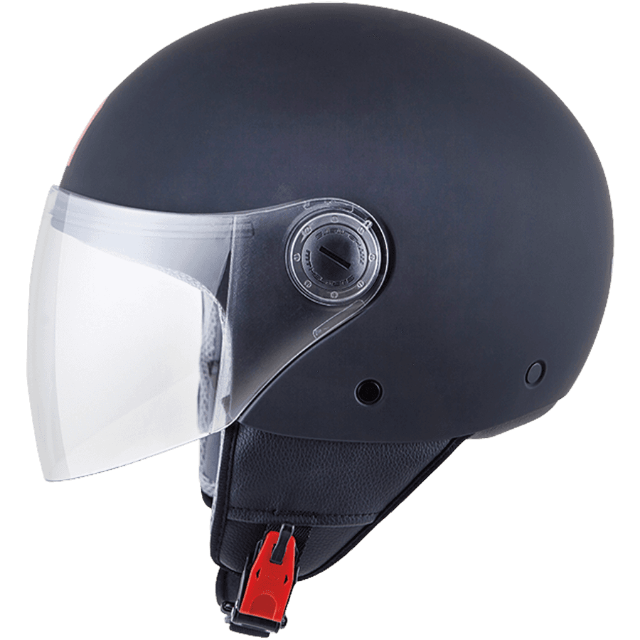 Casco Jet VITO Moda Negro Brillo - MOEVS