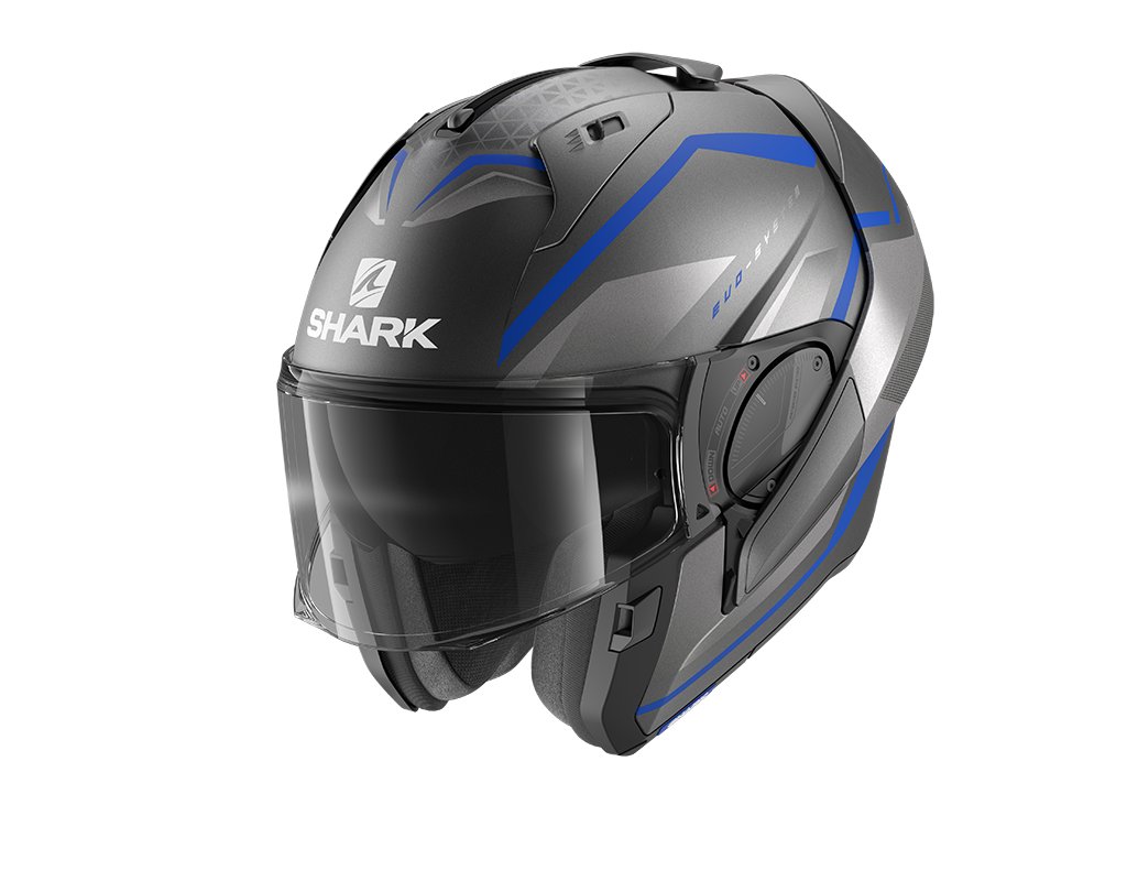 Casco moto Shark Modular EVO-ES K-ROZEN Negro Mate