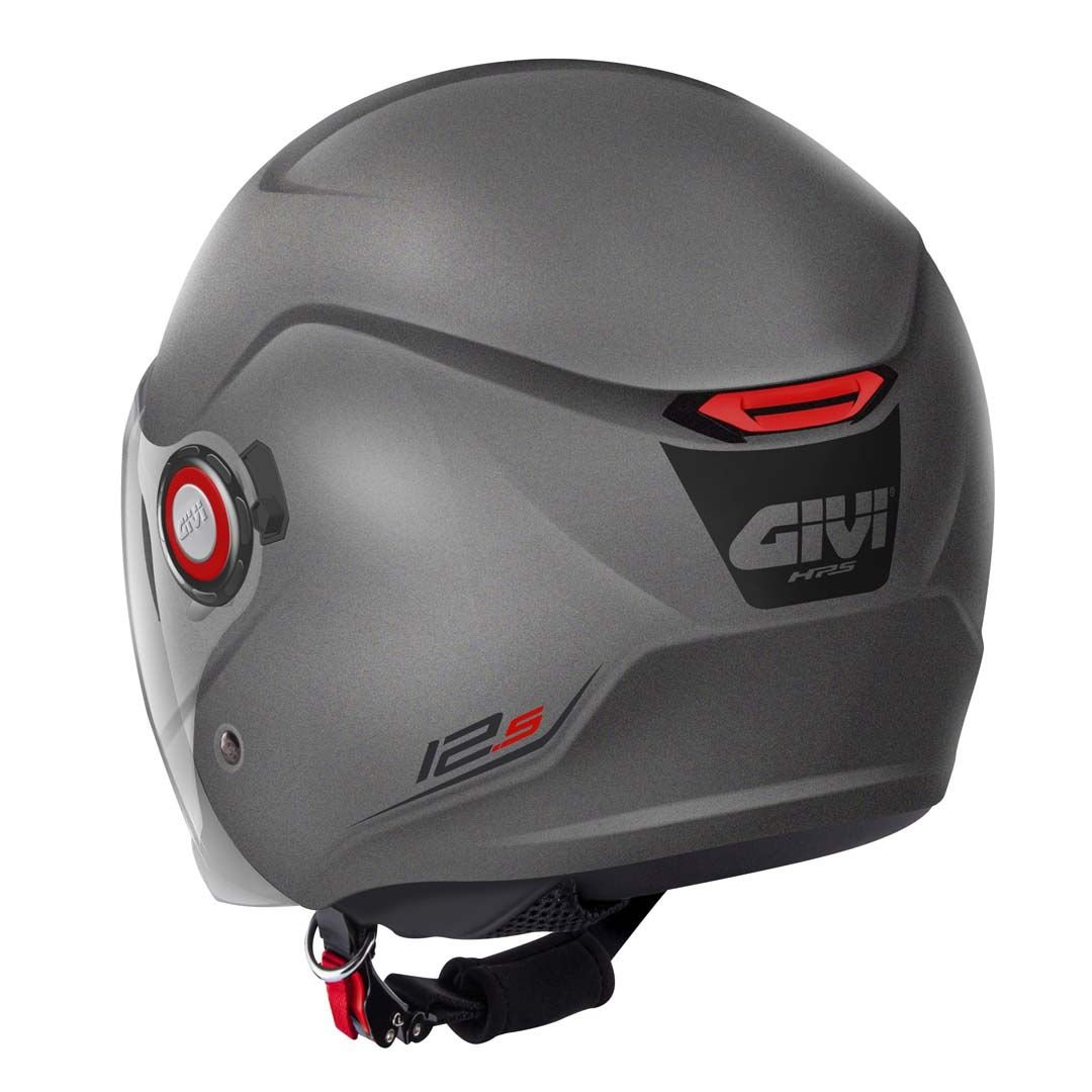 Casco Jet Givi 12.5 Solid Titanio Mate