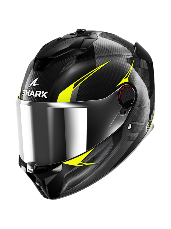 Casco Integral Shark SPARTAN GT PRO KULTRAM CARBON Carbon Black Yellow