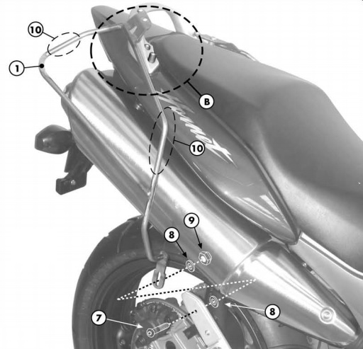 Sacoches latérales Easy-T EA127 Givi moto : , cavalière de  moto