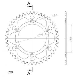 Kit de arrastre DID reforzado dorado con retenes para KTM SMR 560 06-07/SXC 540 98-00/SXS 540 01-04