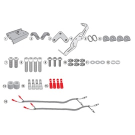 Kit de fixation Givi pour HONDA CB 1000 R / NEO SPORTS CAFE 18-20