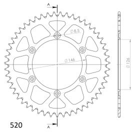 Kit de transmission DID Super Renforcé noir Sans Joints Spy pour Suzuki RM 125 06-08