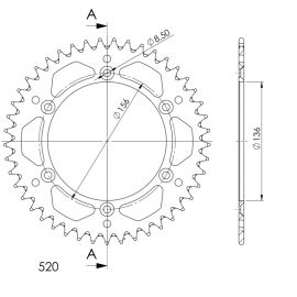 Kit de arrastre DID reforzado negro con retenes para Husqvarna SM 610 01-03