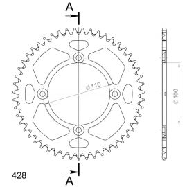 Kit de transmissão DID reforçado para Kawasaki KX 80 98-00