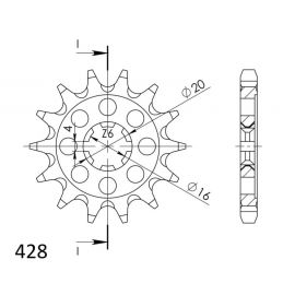 Kit de transmissão DID standard para Kawasaki KX 80 98-00/KX 85 01-15