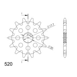 Kit de transmissão DID reforçado para Yamaha WR 125 98-02/YZ 125 99-01