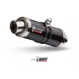 Escape homologado Mivv GP en Acero negro para DUCATI MONSTER 696 08-14