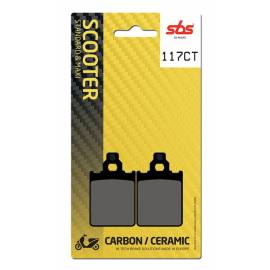 Plaquettes de frein SBS 117CT à composition carbone