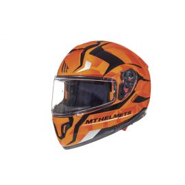 Casco MT Atom SV Divergence Naranja Fluor