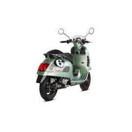 Ligne complète homologué Mivv DELTA RACE en Acier noir pour PIAGGIO VESPA GTS 300 SUPER 08-20