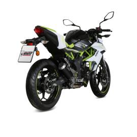 Escape no homologado Mivv MK3 en Acero negro para KAWASAKI Z 125 19-24 | NINJA 125 19-24