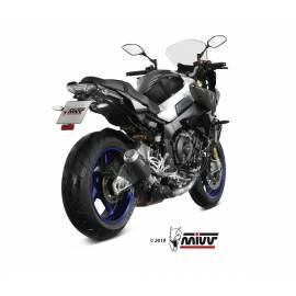 Escape homologado Mivv MK3 en Acero negro para YAMAHA MT 10 16-22