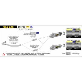 Escape homologado Arrow Race-Tech en aluminio negro para KTM 690 SMC / R 19-24 | 690 ENDURO / R 19-23