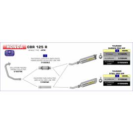 Colector racing Arrow para Honda CBR 125 R 11-16