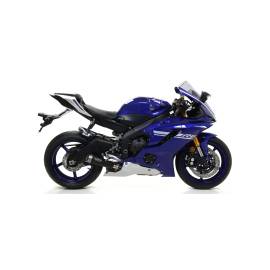 Escape homologado Arrow Pro-Race en nicromo negro para YAMAHA YZF 600 R6 17-21