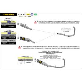 Escape homologado Arrow Pro-Race en Nicromo para YAMAHA YZF R3 15-23 | MT 03 (321 CC) 16-20