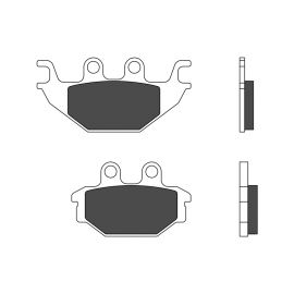 Plaquettes de frein organiques Brembo 07GR81CC