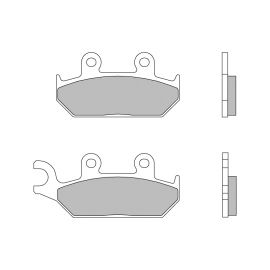 Plaquettes de frein organiques Brembo 07YA2508