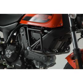 Defensas SW Motech en negro para DUCATI SCRAMBLER 800 14-19 | SCRAMBLER 400 16-18 | SCRAMBLER 800 CAFÈ RACER 17-19 | SCRAMBLER 800 DESERT SLED 17-22