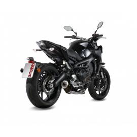 Ligne compléte homologué Storm OVAL Acier noir pour YAMAHA MT 09 13-20