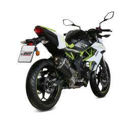 Escape homologado Mivv DELTA RACE en Acero negro para KAWASAKI Z 125 19-24 | NINJA 125 19-24