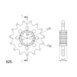 Kit de transmission DID Super Renforcé doré Avec Joints Spy pour HONDA CB 650 F 14-21