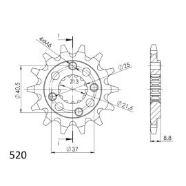 Kit de arrastre DID reforzado negro sin retenes para Honda XR 650 L 93–15