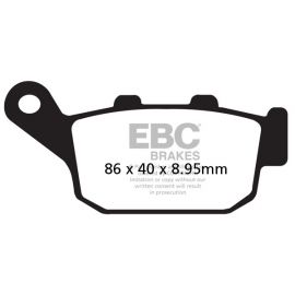 Plaquettes de frein EBC semi frittés FA496V