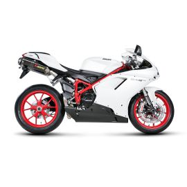 Échappement Akrapovic non homologué en carbono pour DUCATI 1098 07-09 | 1198 R / S / SP 09-11 | 848 08-14