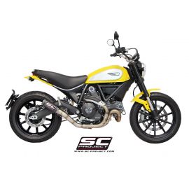 Pot d'échappement non homologué SC-Project CR-T en carbone pour DUCATI SCRAMBLER 800 15-16