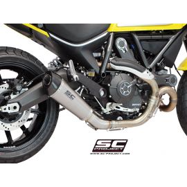 Pot d'échappement homologué SC-Project Conic en titane pour DUCATI SCRAMBLER 800 15-16