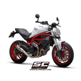 Pot d'échappement non homologué SC-Project GP70-R en titane pour DUCATI MONSTER 797 17-20