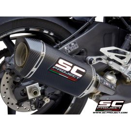 Pot d'échappement homologué SC-Project SC1-M en carbone pour YAMAHA MT-10 16-20