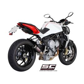 Pot d'échappement non homologué SC-Project CR-T en carbone pour MV AGUSTA BRUTALE 675 11-15/BRUTALE 800 12-15