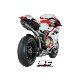 Pot d'échappement non homologué SC-Project S1 en titane pour MV AGUSTA F4 1000 10-18