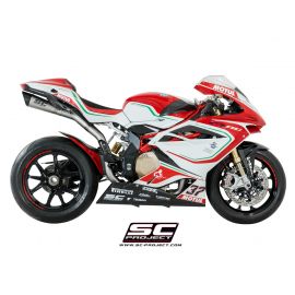 Pot d'échappement non homologué SC-Project S1 en titane pour MV AGUSTA F4 1000 10-18