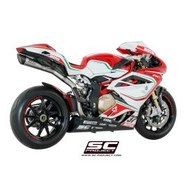 Pot d'échappement non homologué SC-Project S1 en titane pour MV AGUSTA F4 1000 10-18