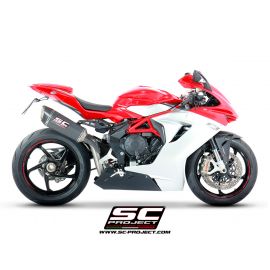 Escape no homologado SC-Project SC1-R en carbono para MV AGUSTA F3 675 17-21 / F3 800 17-21