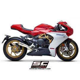 Escape no homologado SC-Project Conic 70\\\'s en acero inox. para MV AGUSTA Superveloce 800 19-21