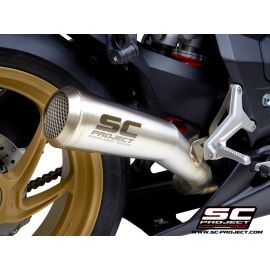 Pot d'échappement non homologué SC-Project Conic 70's en acier inox. pour MV AGUSTA Superveloce 800 19-21