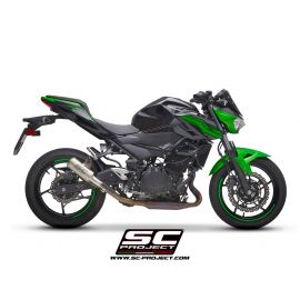 Pot d'échappement non homologué SC-Project CR-T en titane pour KAWASAKI Z 400 19-20