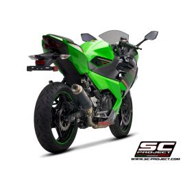 Pot d'échappement non homologué SC-Project GP-M2 en carbone pour KAWASAKI NINJA 400 18-20