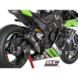 Pot d'échappement non homologué SC-Project CR-T en carbone pour KAWASAKI ZX-10R 11-15