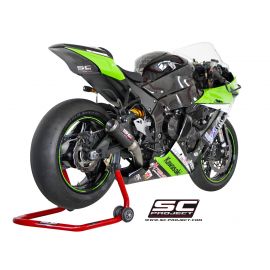 Pot d'échappement non homologué SC-Project CR-T en carbone pour KAWASAKI ZX-10R 11-15