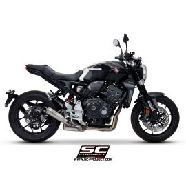 Escape homologado SC-Project Conic 70's en acero inox. en negro para HONDA CB 1000 R 18-20