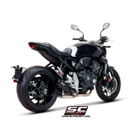 Escape homologado SC-Project Conic 70's en acero inox. en negro para HONDA CB 1000 R 18-20