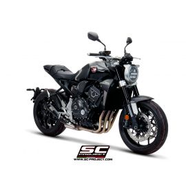 Escape homologado SC-Project Conic 70's en acero inox. en negro para HONDA CB 1000 R 18-20