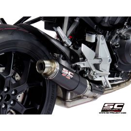 Pot d'échappement homologué SC-Project GP-M2 en carbone pour HONDA CB 1000 R 18-20